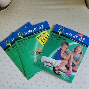 Invent It! Window Decals and Body Sticker Tattoos